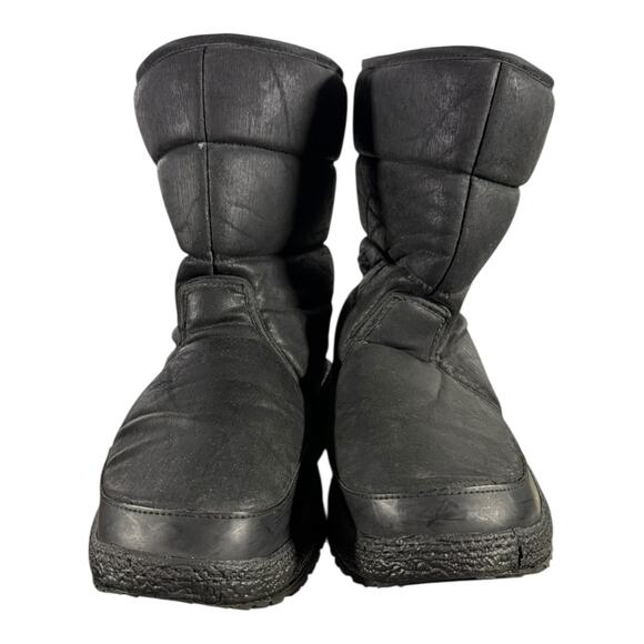 Khombu Men’s Waterproof Insulated Winter Snow Boots Black Size 12 Cold Weather - Picture 2 of 9